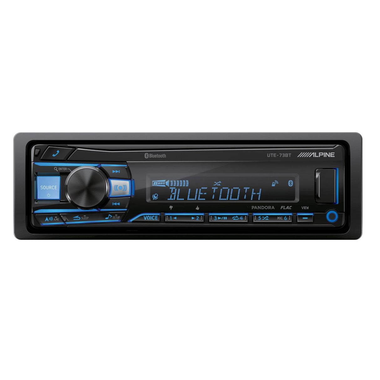 Alpine UTE-73BT Mech-less Digital Media Receiver with Bluetooth® Wireless Technology