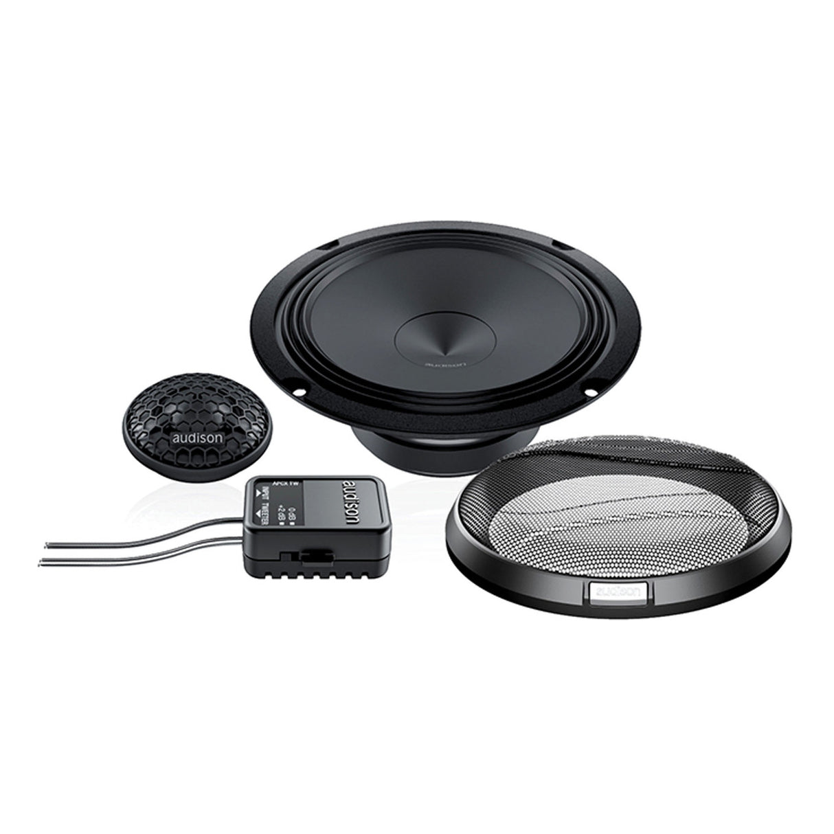Audison APK 165 Prima Series 6.5" 2-Way Component Speaker Set; AP 1 + AP 6.5 + Grilles