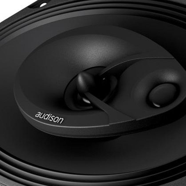 Audison APX 690 Prima Series 6 x 9" 3-Way Coaxial Speakers + Grilles (Pair)