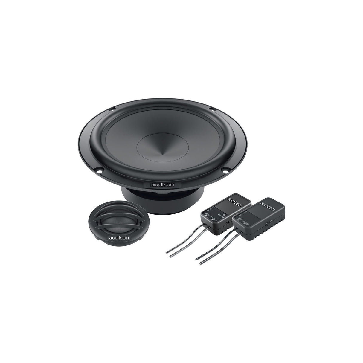 Audison APK 165P Prima Series 6.5" 2-Way Component Speaker Set; AP 1P + AP 6.5P + Grilles