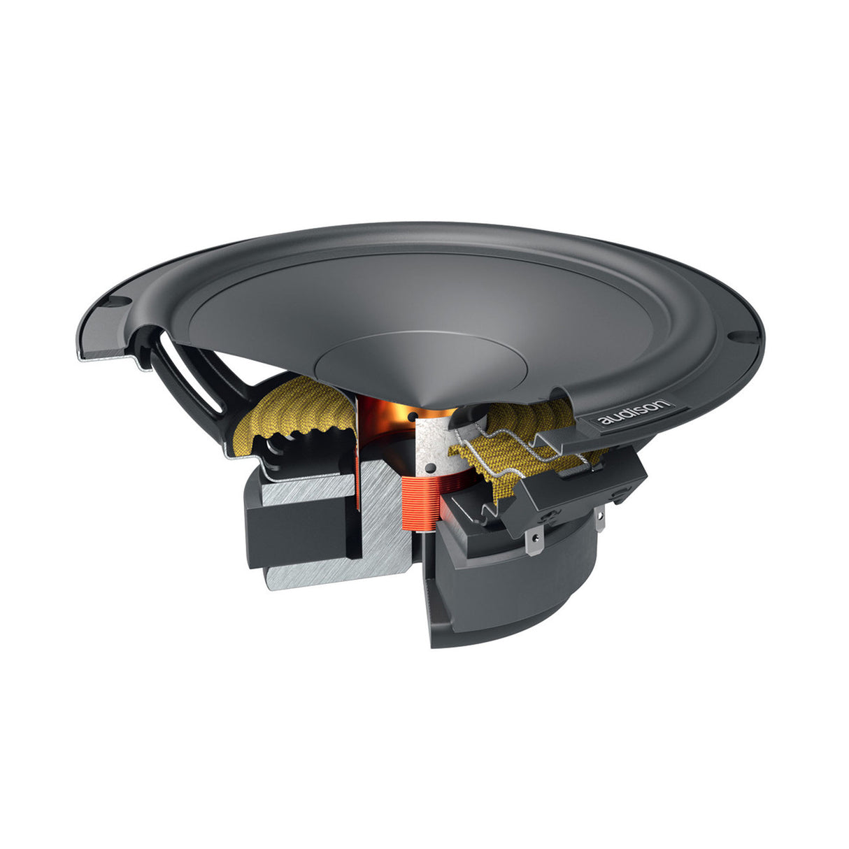 Audison APK 165P Prima Series 6.5" 2-Way Component Speaker Set; AP 1P + AP 6.5P + Grilles