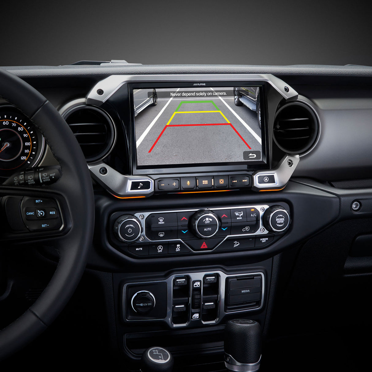 Alpine i509-WRA-JL 9-Inch Multimedia Receiver Compatible with 2018-Up Jeep® Wrangler and 2020-Up Gladiator