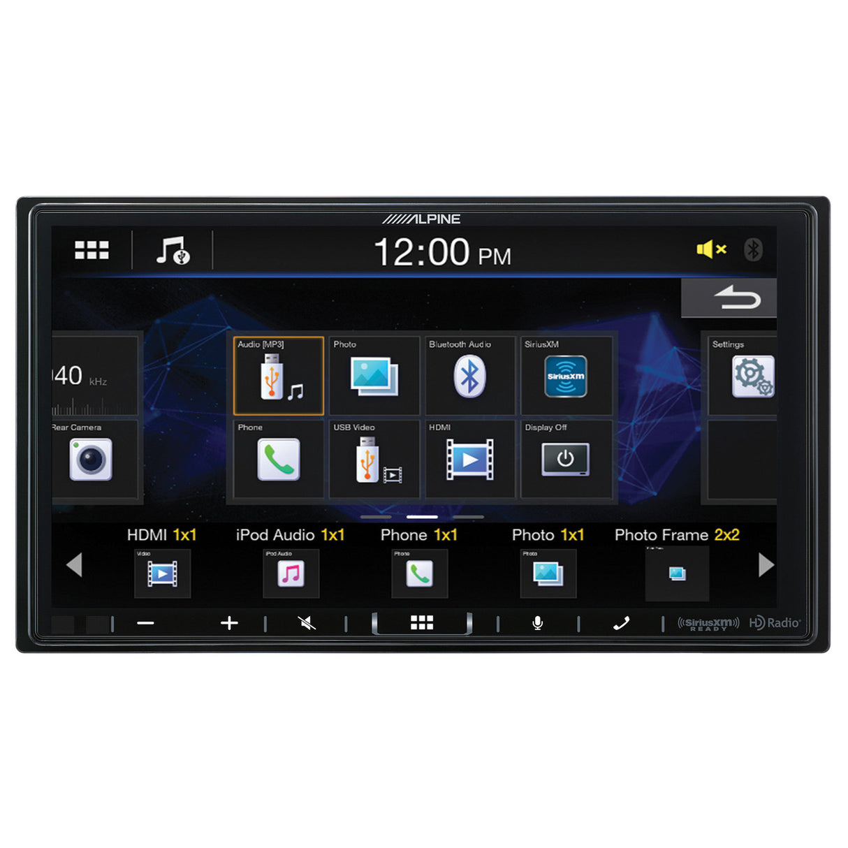 Alpine iLX-407 Shallow Chassis 7-Inch Multimedia Receiver with Apple Carplay and Android Auto