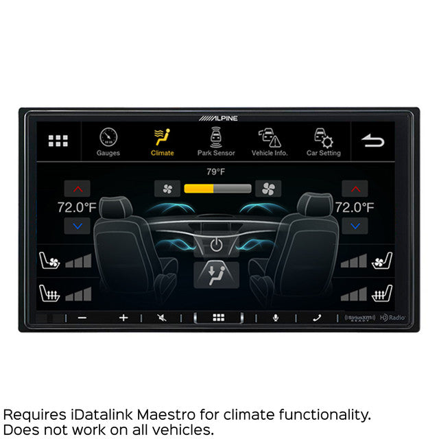 Alpine iLX-407 Shallow Chassis 7-Inch Multimedia Receiver with Apple Carplay and Android Auto
