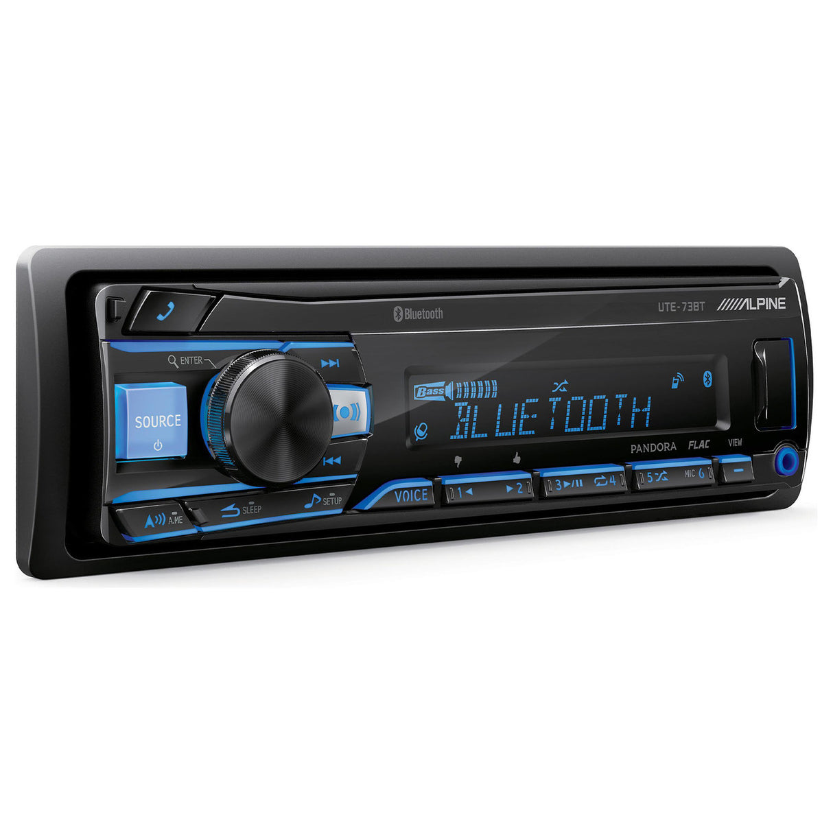 Alpine UTE-73BT Mech-less Digital Media Receiver with Bluetooth® Wireless Technology