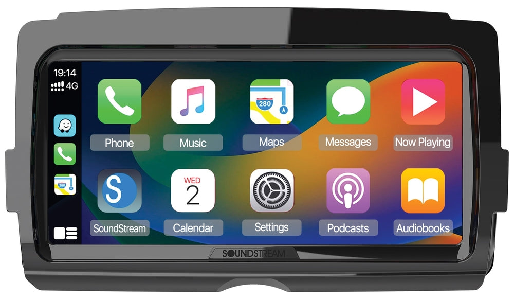 Soundstream Reserve V2 - Plug-&-Play CarPlay & Android Auto Receiver Compatible with Select 2014+ Harley Touring Motorcycles