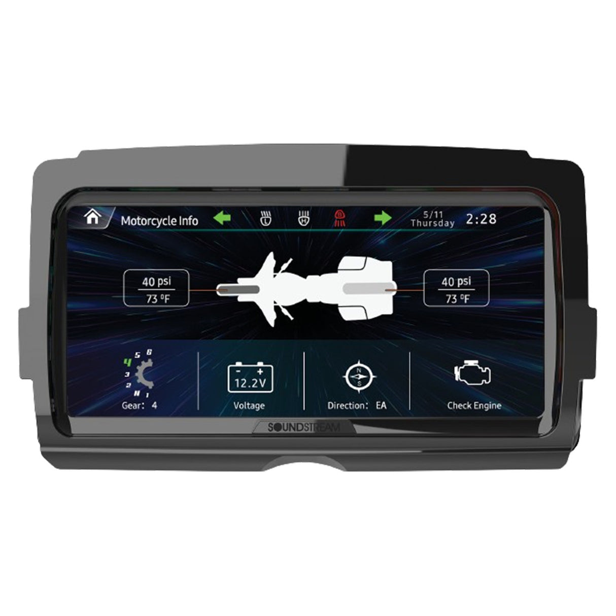 Soundstream Reserve V2 - Plug-&-Play CarPlay & Android Auto Receiver Compatible with Select 2014+ Harley Touring Motorcycles