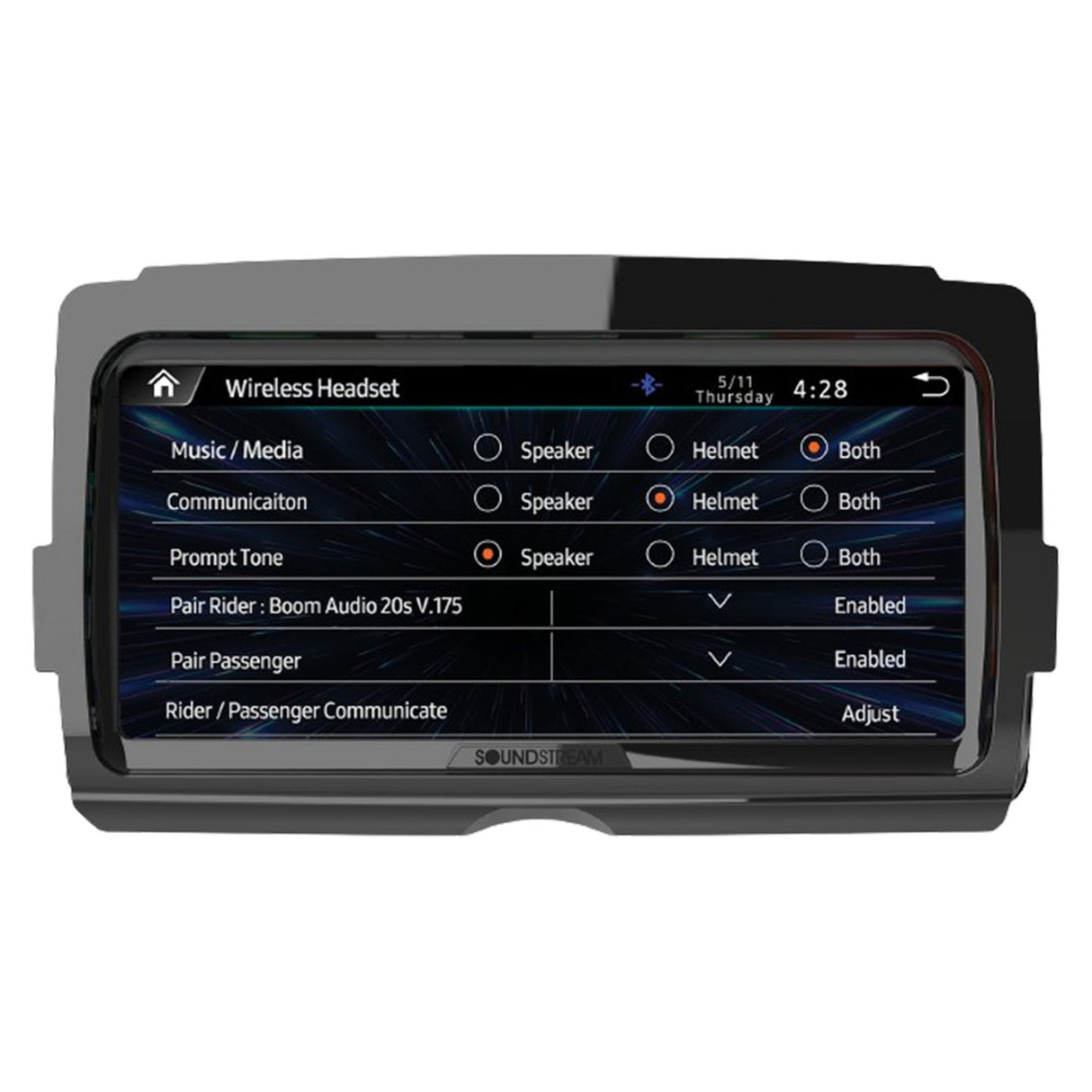 Soundstream Reserve V2 - Plug-&-Play CarPlay & Android Auto Receiver Compatible with Select 2014+ Harley Touring Motorcycles