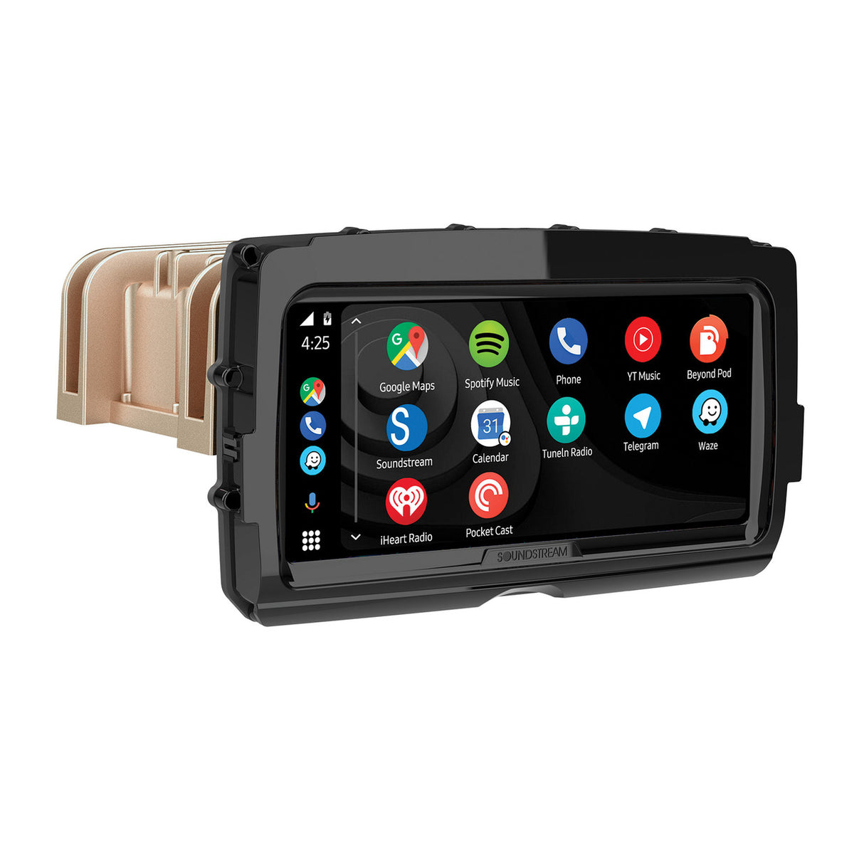 Soundstream Reserve V2 - Plug-&-Play CarPlay & Android Auto Receiver Compatible with Select 2014+ Harley Touring Motorcycles